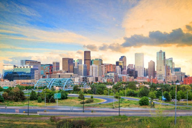 a view of the denver skyline