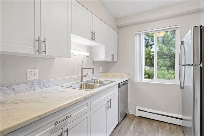 Kitchen at The Meridian at Lakewood, Lakewood, CO, 80228