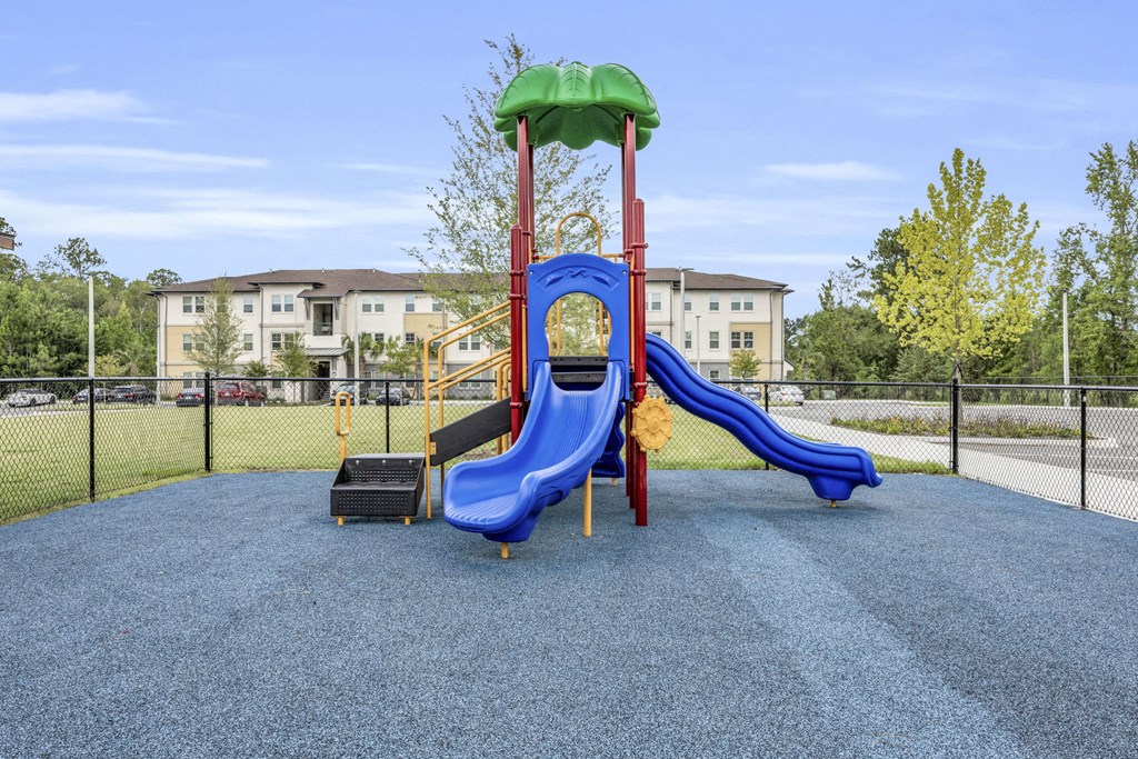 playground with slides at the estates apartments