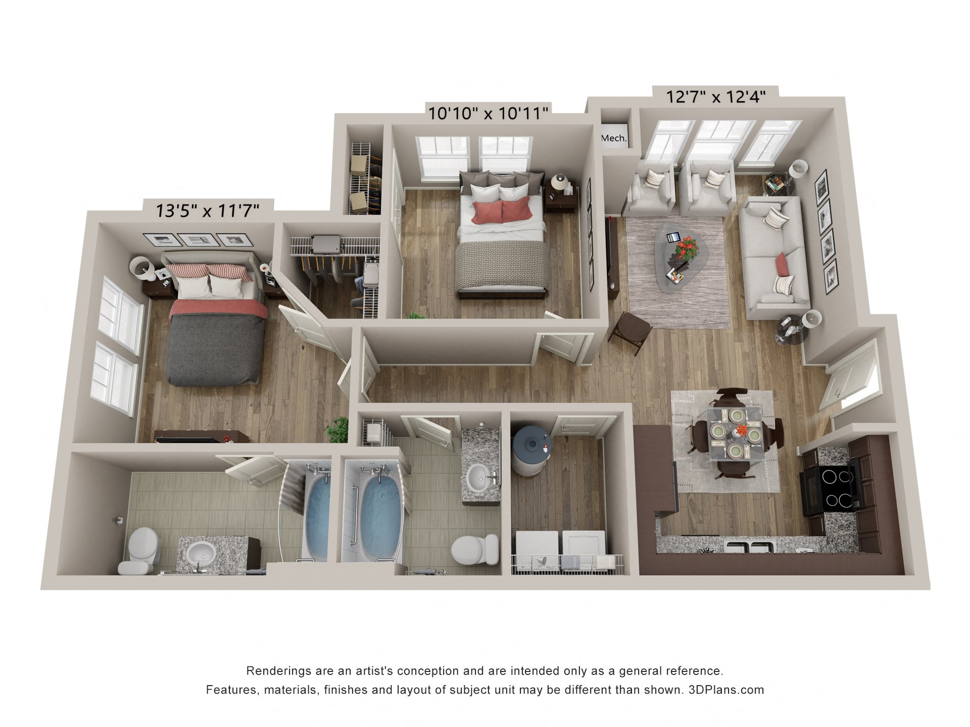 bedroom floor plan an opens a dialog