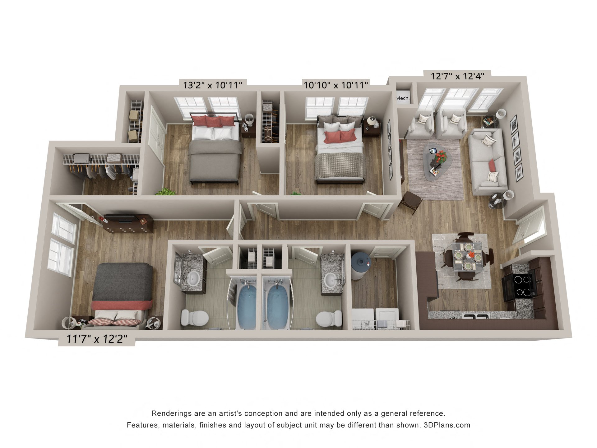 bedroom floor plan an opens a dialog