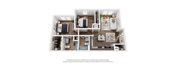 a 1 bedroom floorplan is shown in this image