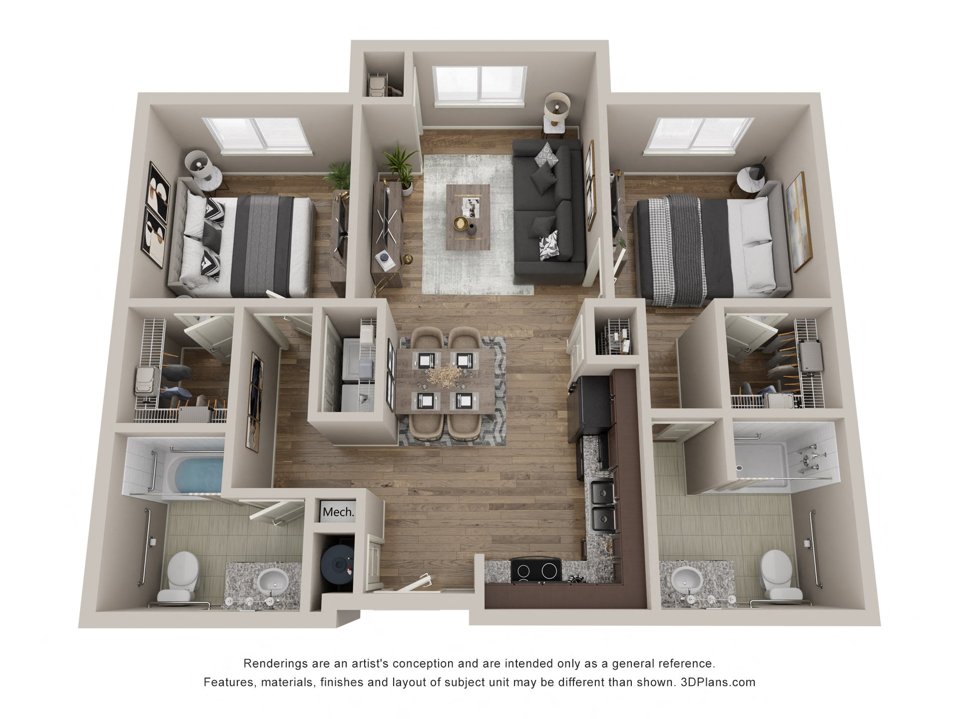 Two Bedroom Floorplan