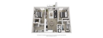 a 3 bedroom floor plan with a bathroom and a living room