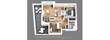 A10 Floor Plan at Shearwood Station, New Rochelle, New York