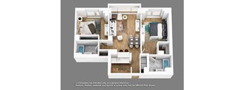 B02 Floor Plan at Shearwood Station, New Rochelle