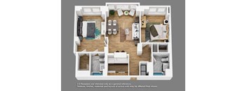 B05 Floor Plan at Shearwood Station, New Rochelle, NY, 10801