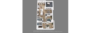 B12 Floor Plan at Shearwood Station, New Rochelle, NY, 10801