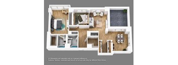 B15 Floor Plan at Shearwood Station, New Rochelle, New York