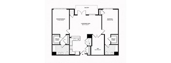 B8 Floor Plan at The Sheffield Englewood, Englewood, NJ, 07631