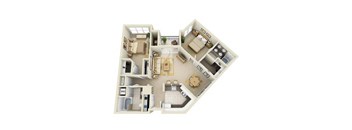 2 BRC Floor Plan at Prospect Place, Hackensack