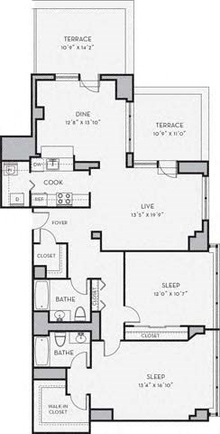B16 Floor Plan at Shearwood Station, New Rochelle, 10801