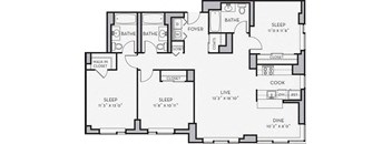 C1 Floor Plan at Shearwood Station, New York, 10801
