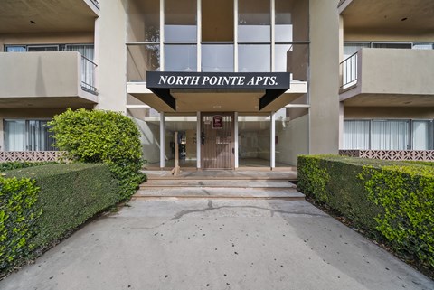 The image shows the entrance to the North Pointe Apts.