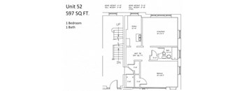 Taymil 50 Broadway 1 Bedroom Floor Plan