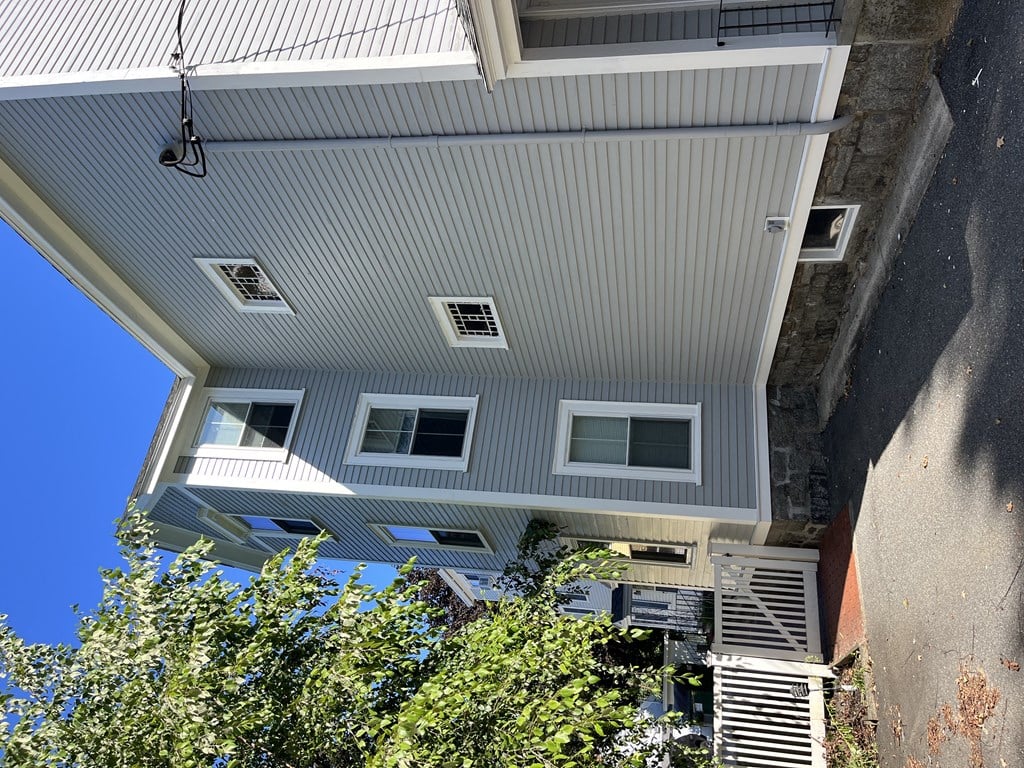 a view of the back of the house from the street