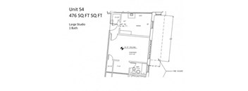 Taymil 50 Broadway Studio Floor Plan