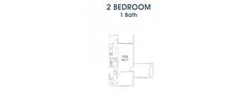 Taymil Charles Landing Apartment Homes 2 Bedroom 1 Bathroom Floor Plan