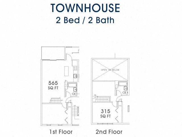 Taymil Charles Landing Apartment Homes 2 Bedroom 2 Bathroom Floor Plan