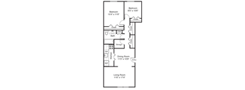 Yarmouth Pointe 2 Bed Floor Plan