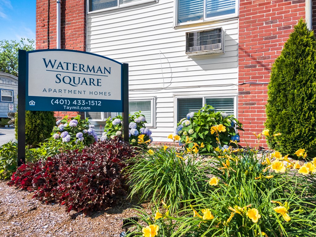 Taymil Waterman Square Apartment Homes Sign Taymil Waterman Square Apartment Homes Sign