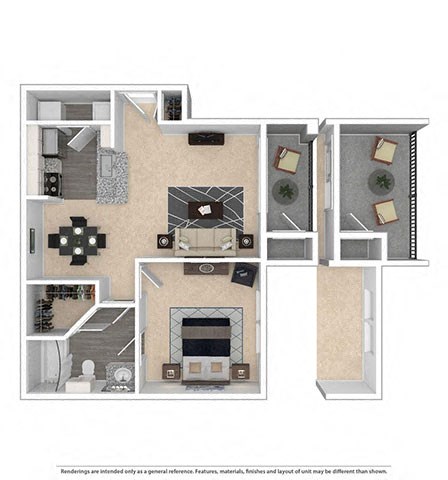 Anatole 1 Bed | 1 Bath | 618 sq ft  at Franciscan of Arlington, Arlington, 76015