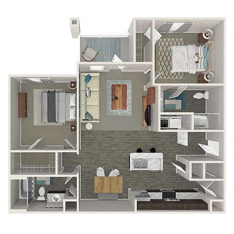 2 Bd 2 Ba Retreat SQFT 1085- Preserve at Mountain Lake at The Atlantic Mountain Island, Charlotte