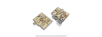 3 bedroom floor plan at The Atlantic Buckhead, Atlanta, GA