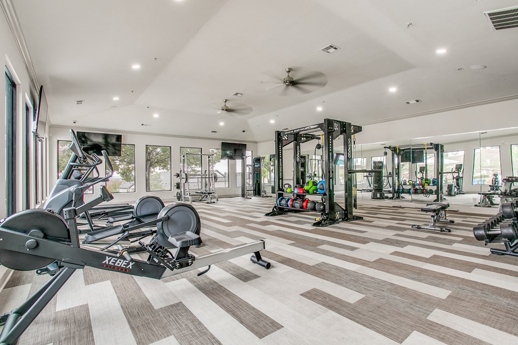 Fitness Center Fitness Center at The Atlantic Stone Oak Apartments, San Antonio