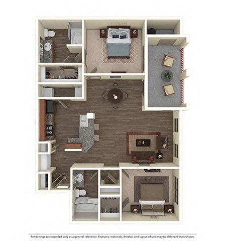 2 Bd 2 Ba The Bellagio SQFT 1088- Mira Loma at The Atlantic Mira Loma, Texas, 78233