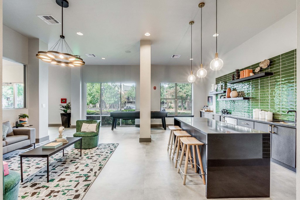 Community space at The Atlantic Highland Park, Texas, 75209