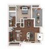 1 Bd 1 Ba The Berkshire 667 sq ft