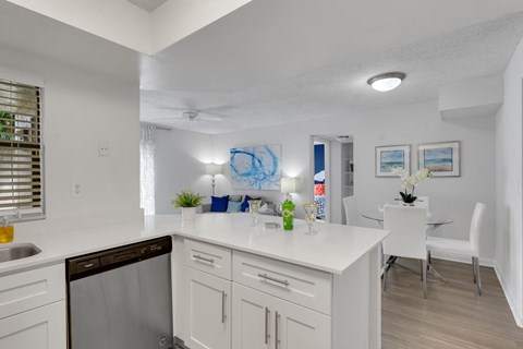 kitchen island at Boca Colony Apartments, Boca Raton