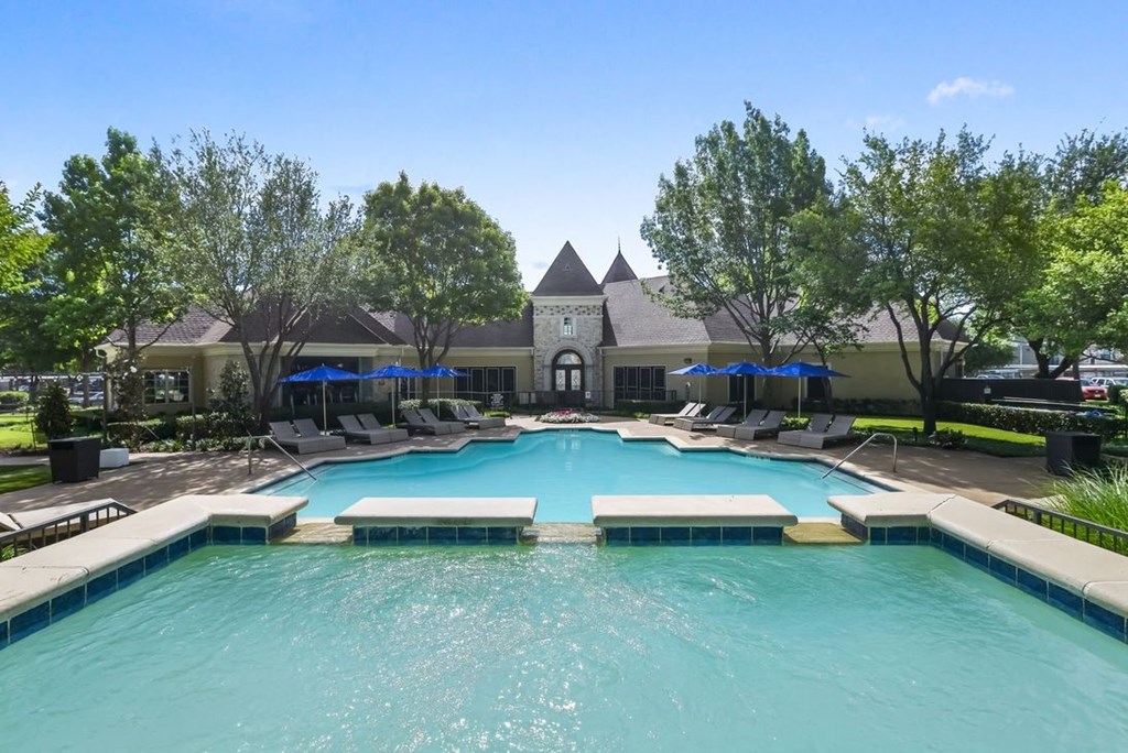 Two Sparkling Pools with Sundeck. at Franciscan of Arlington, Arlington, Texas