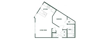Boxelder Floorplan with 684 Sq. Ft. at Arcadia Decatur, Decatur, GA