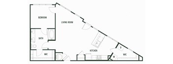 Longleaf Floorplan with 920 Sq. Ft. at Arcadia Decatur, Decatur, GA