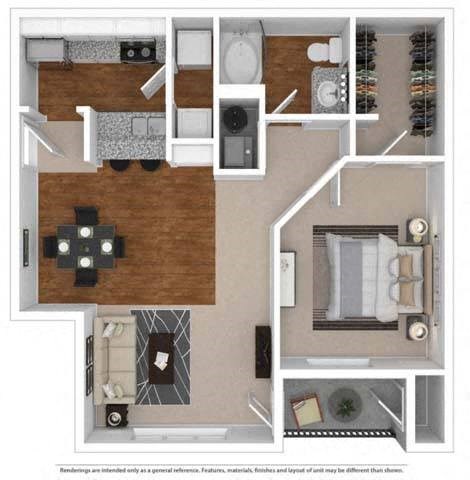 A3 Floor Plan at The Atlantic Vinings, Georgia, 30080