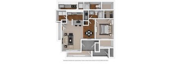 Beds: 1, Baths: 1, SQFT: 743 - Atlantic Vinings