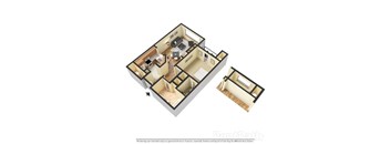 Floor Plan A6 at The Atlantic Buckhead, Atlanta, GA