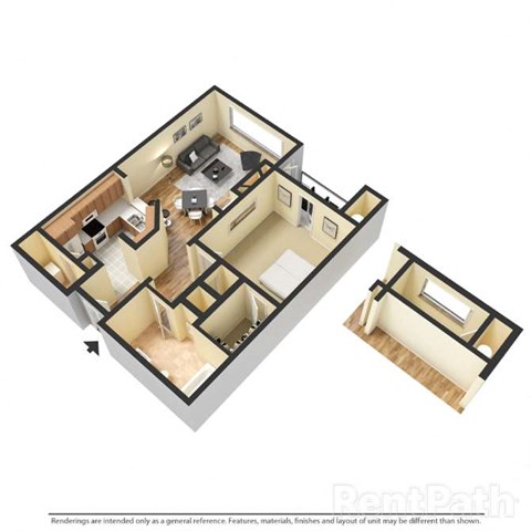 Floor Plan A6 at The Atlantic Buckhead, Atlanta, GA