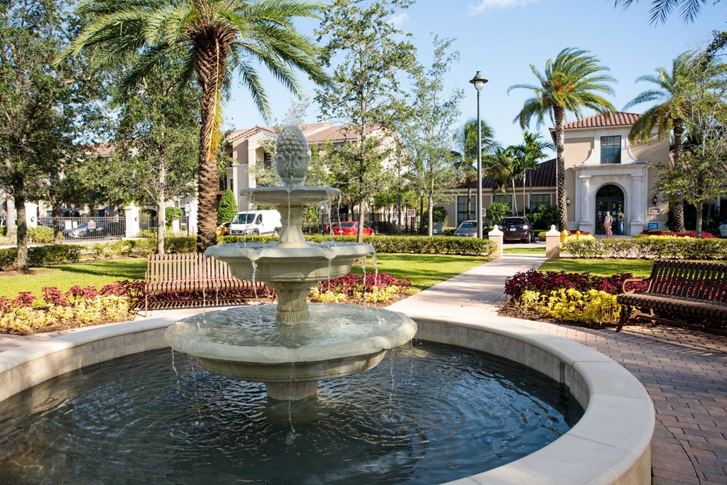 Fountain At Community Entrance. at The Atlantic Doral, Doral, 33178
