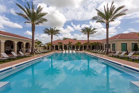 Pool Area with Cabanas at The Atlantic Palms at Tradition, Port St Lucie, FL, 34987