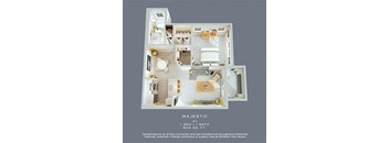 Majestic 1 BED | 1 BATH  803 SQ FT- The Atlantic Palms at Tradition