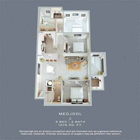 Medjool Floor Plan at The Atlantic Palms at Tradition, Port St Lucie, FL, 34987