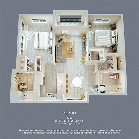 Royal Floor Plan at The Atlantic Palms at Tradition, Port St Lucie, FL