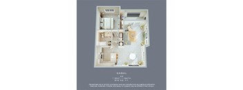 Sabal 1 BED | 1 BATH 819 SQ FT- The Atlantic Palms at Tradition