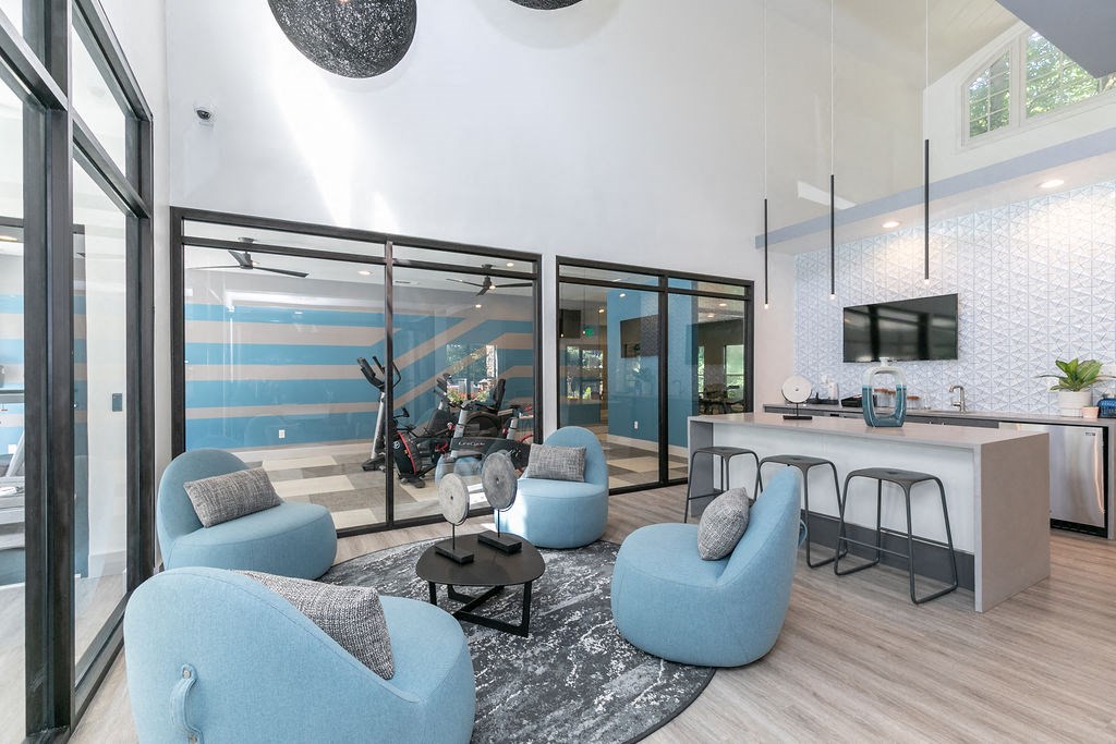 Resident Lounge with Coffee bar at The Atlantic Loring Heights, Atlanta, 30309