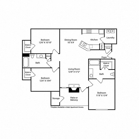 3 Bd 2 Ba Magellan SQFT 1234 - Mansfield  at The Atlantic Mansfield, Mansfield, TX