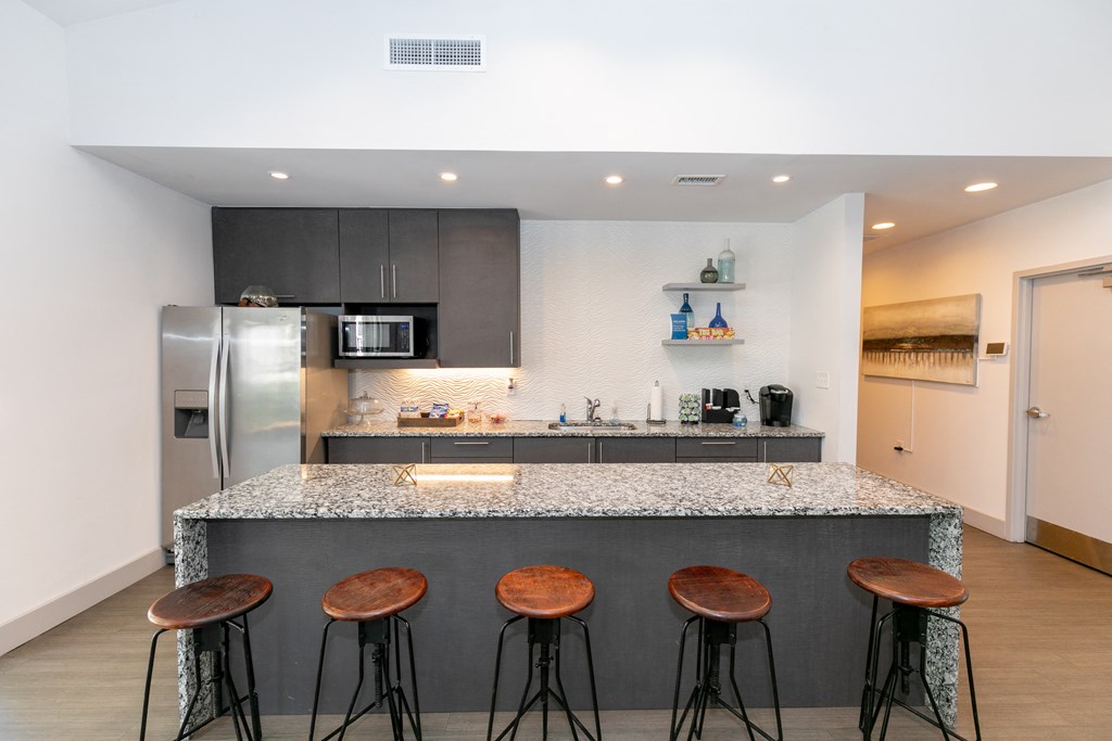 Resident Lounge with Coffee Station.