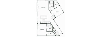 Sugarberry Floorplan with 1,314 Sq. Ft. at Arcadia Decatur, Decatur, GA